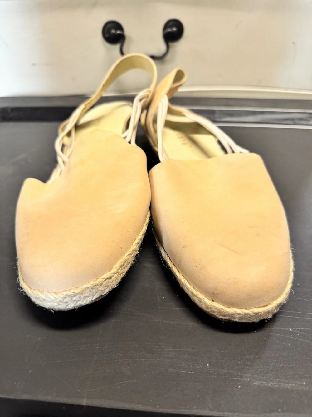 David Tate Leather Women’s Espadrille Slingback Flats Size 10